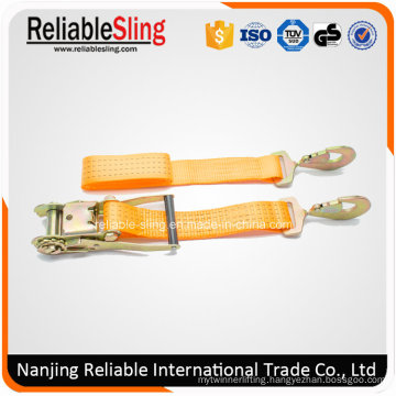 En Standard Retractable Ratchet Strap for Cargo Lashing